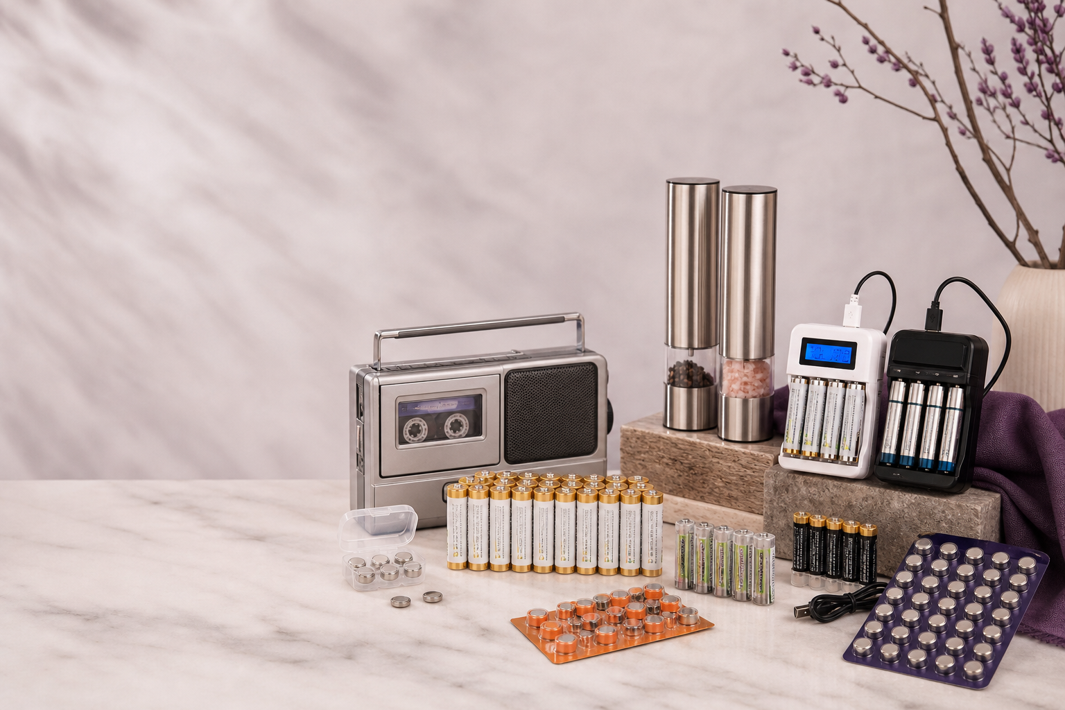 Batteries for everyday devices, hearing aids and tools