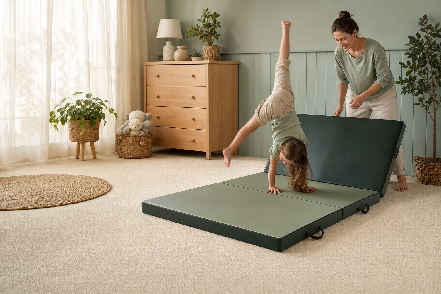 Cartwheel training for beginners and families