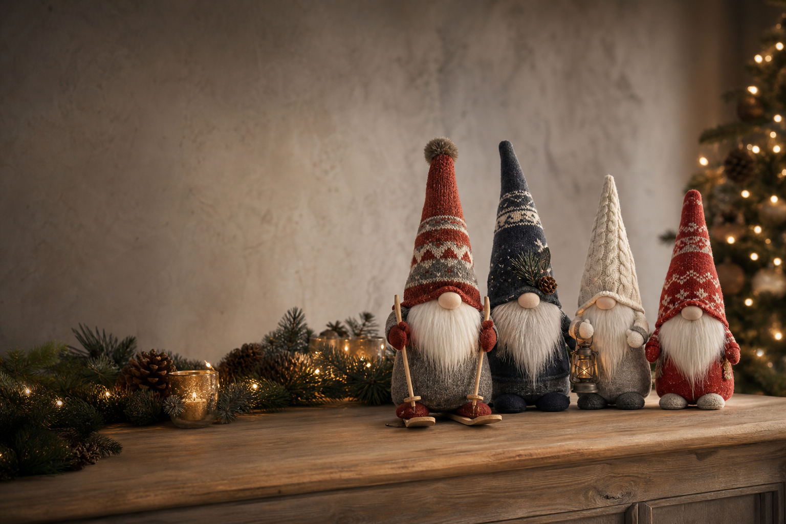 Christmas gnomes, ornaments and gifting ideas for a warmer festive display