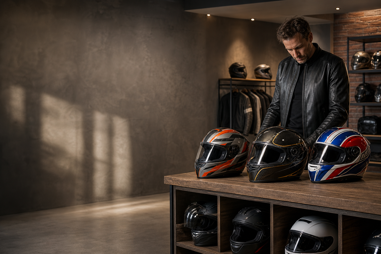 Custom helmets for road, track and display