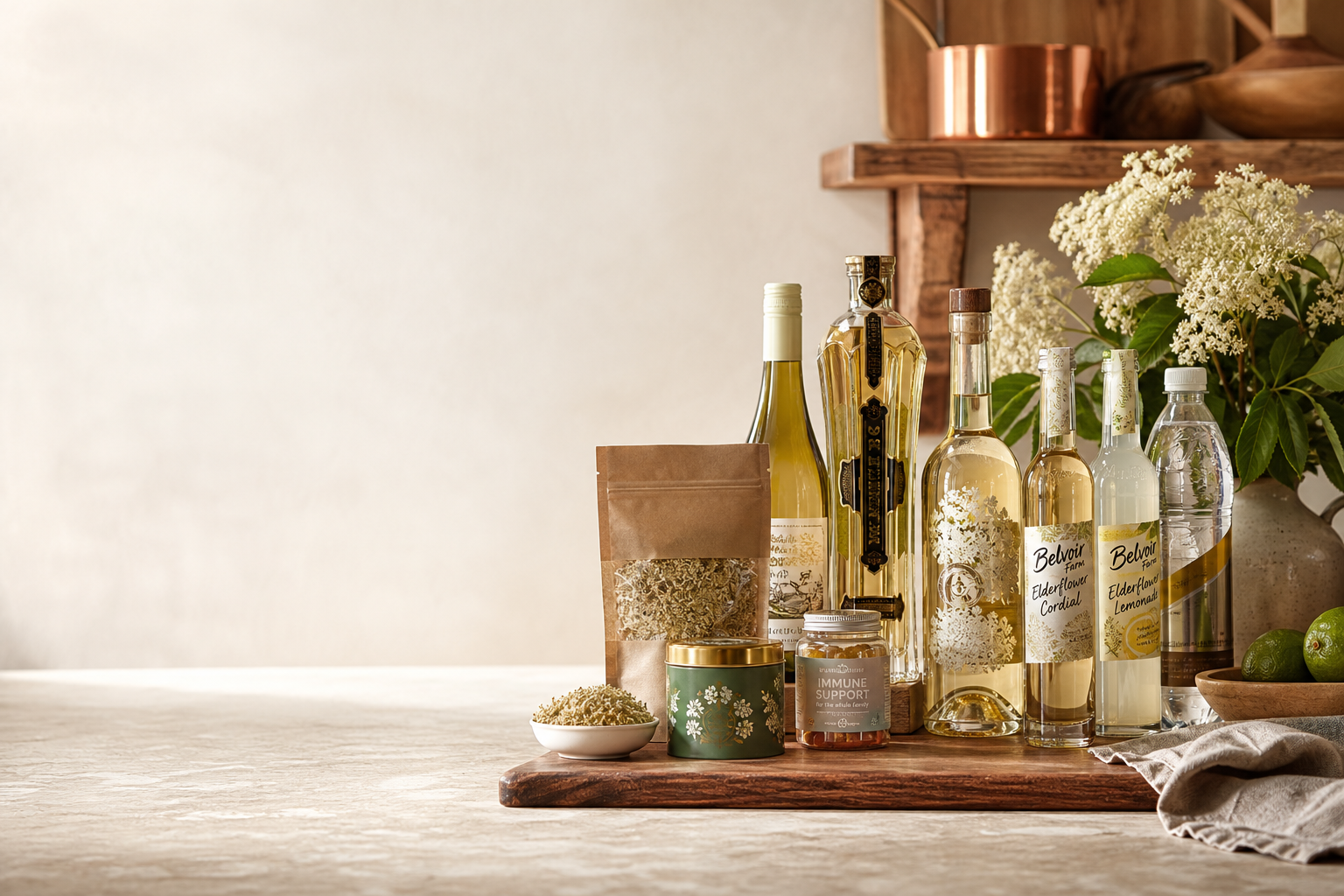 Elderflower extracts, teas and cordials worth comparing