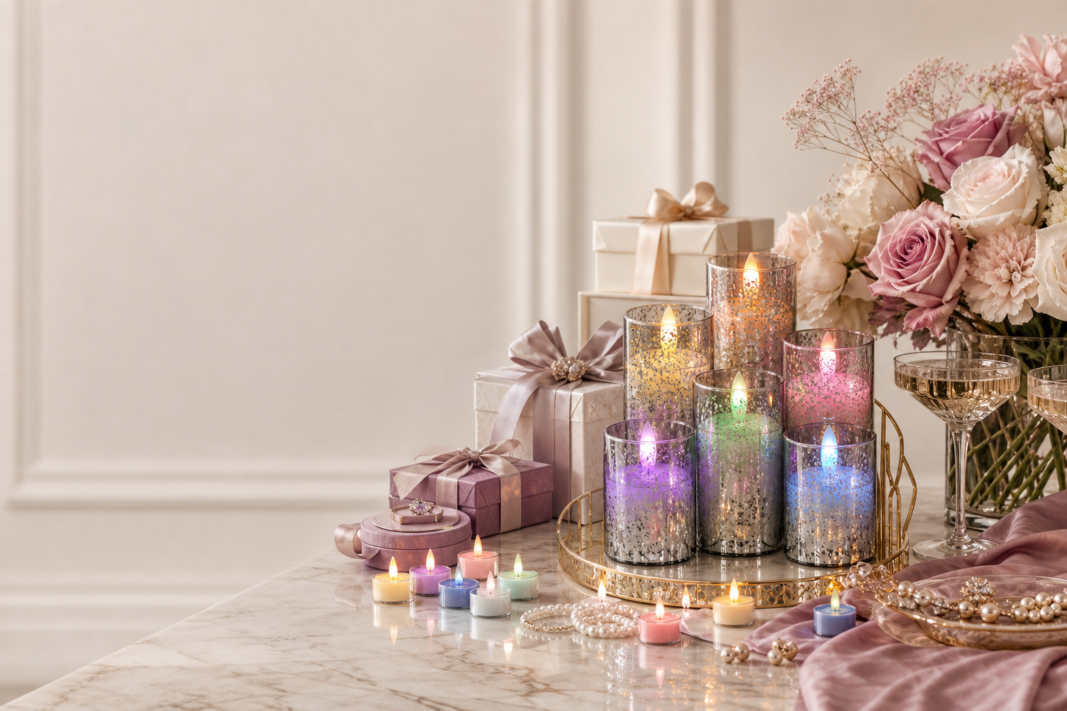 Flameless candles for every room