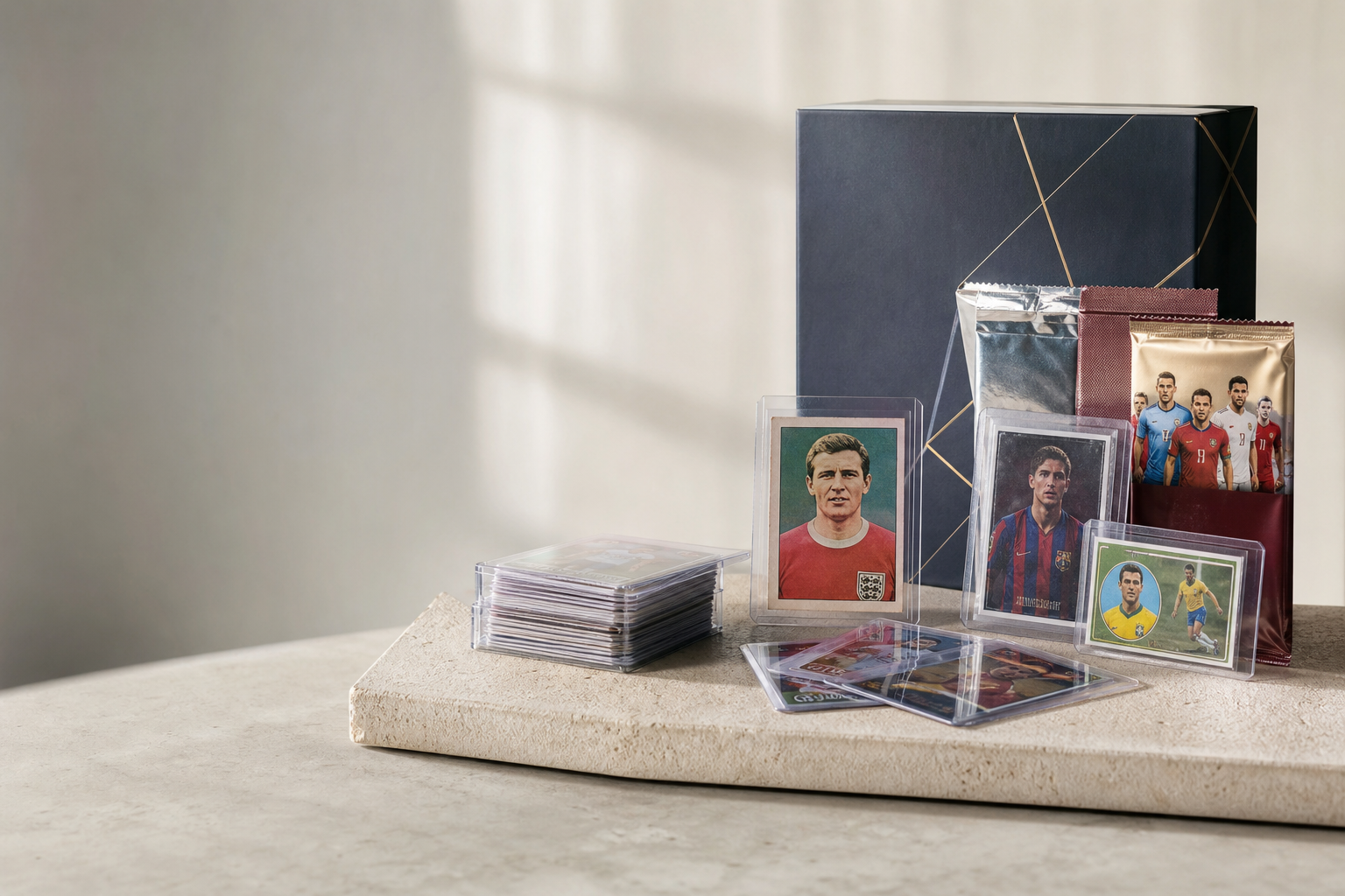 Premier League and vintage football cards