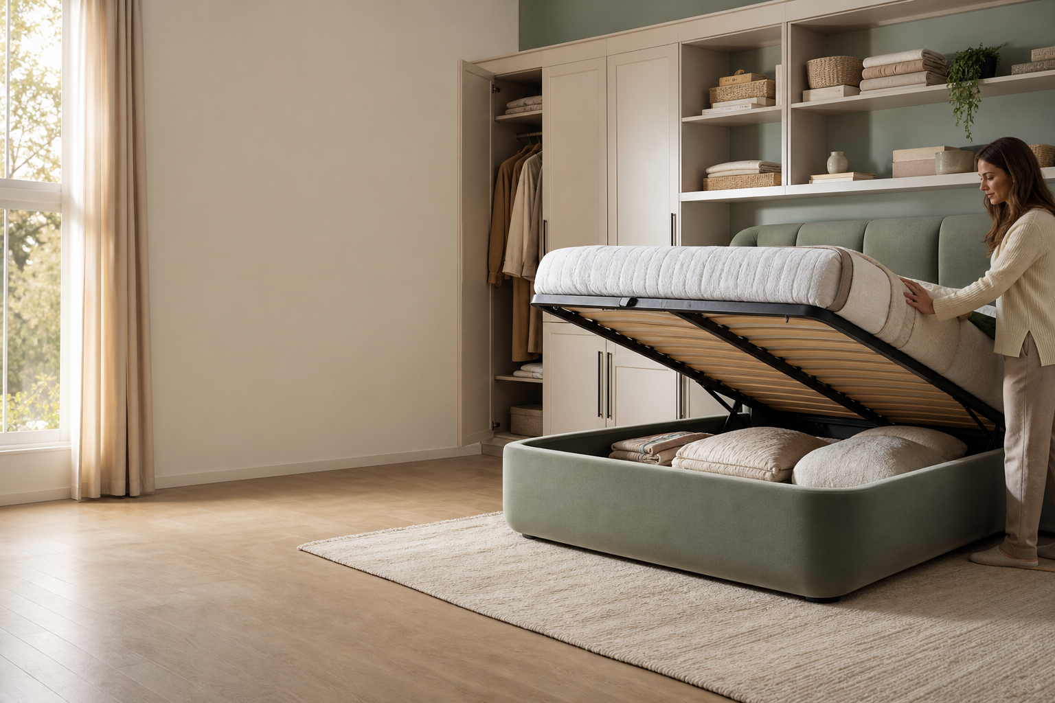 Bedroom storage and space-saving furniture