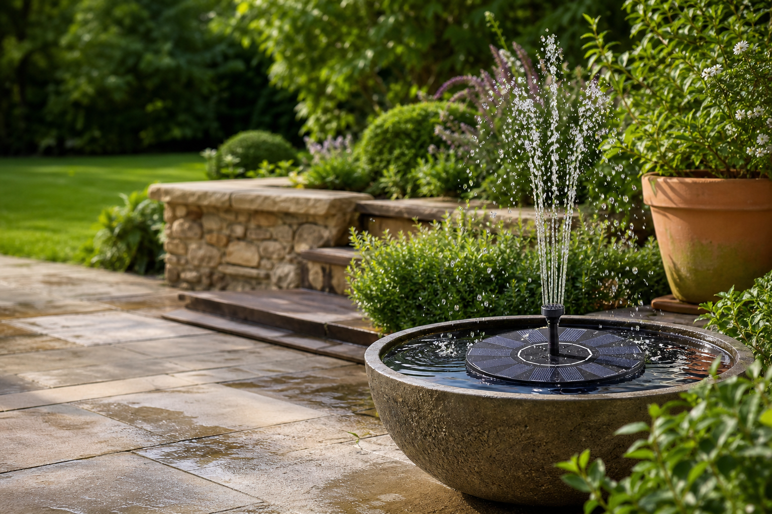 Choose a garden water fountain that suits your space