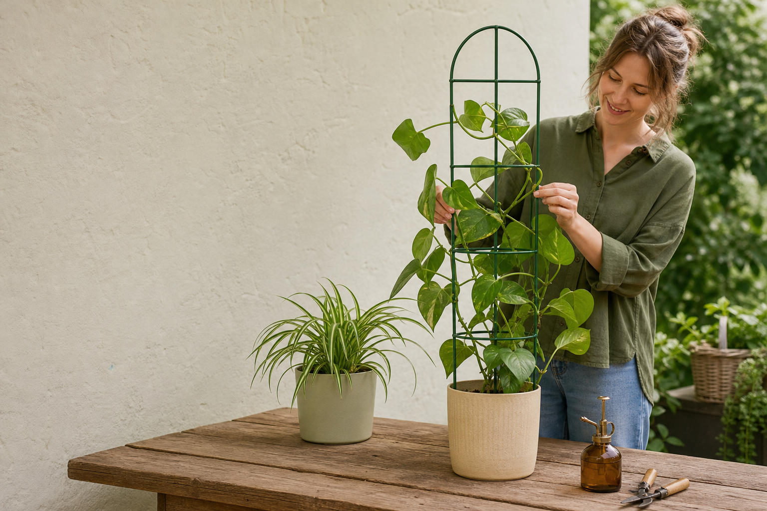 Houseplants and indoor gardening supplies