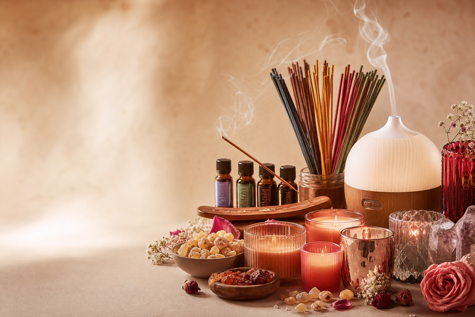 Premium incense sticks and frankincense resin
