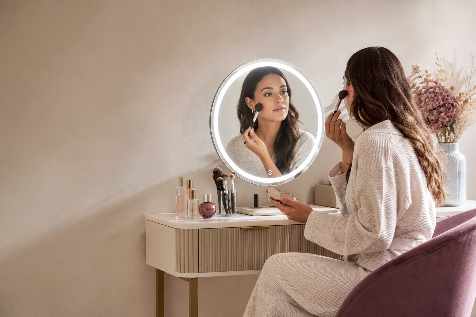 LED mirrors for clearer make-up and grooming