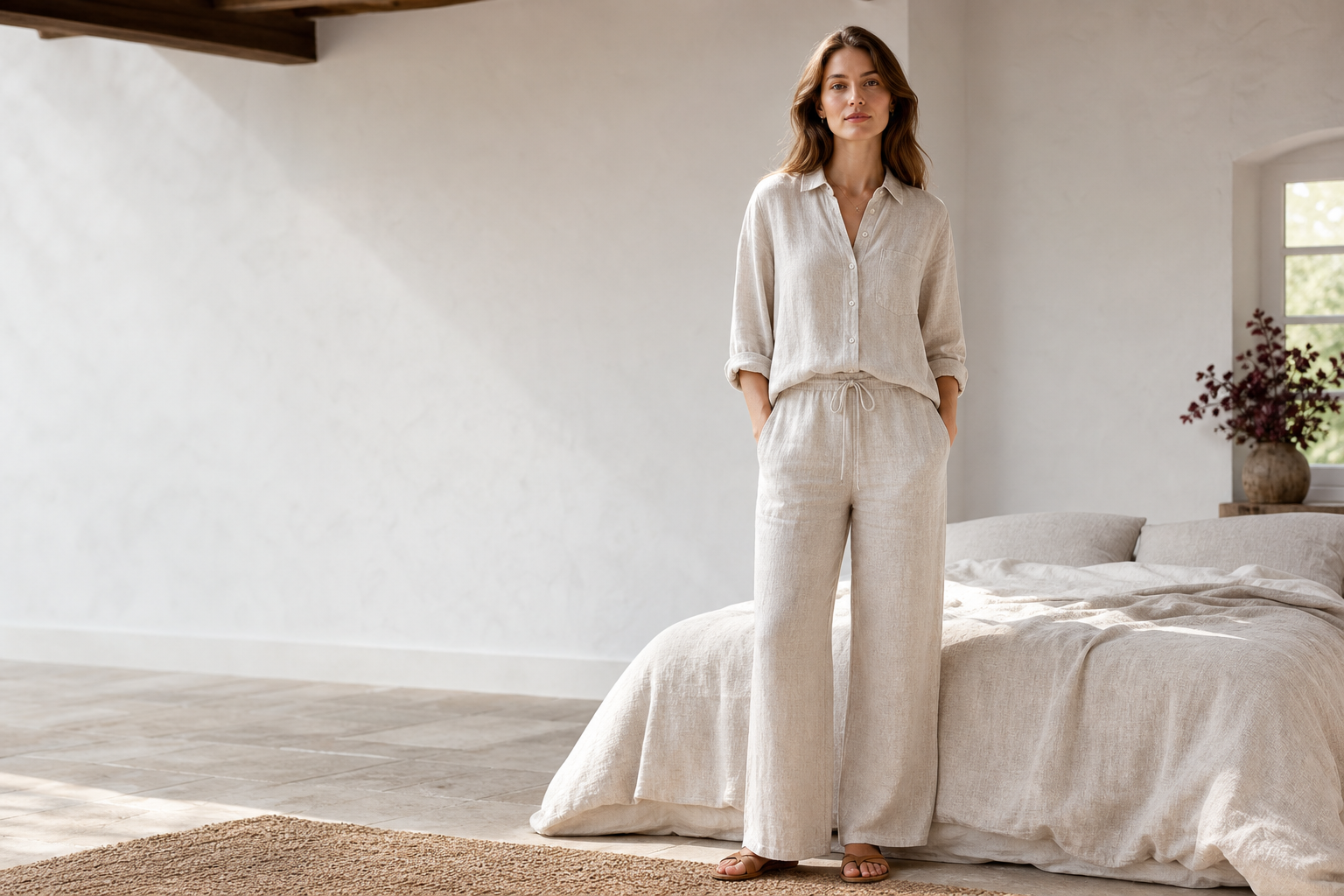 Shop linen fabric, bedding and table textiles with confidence