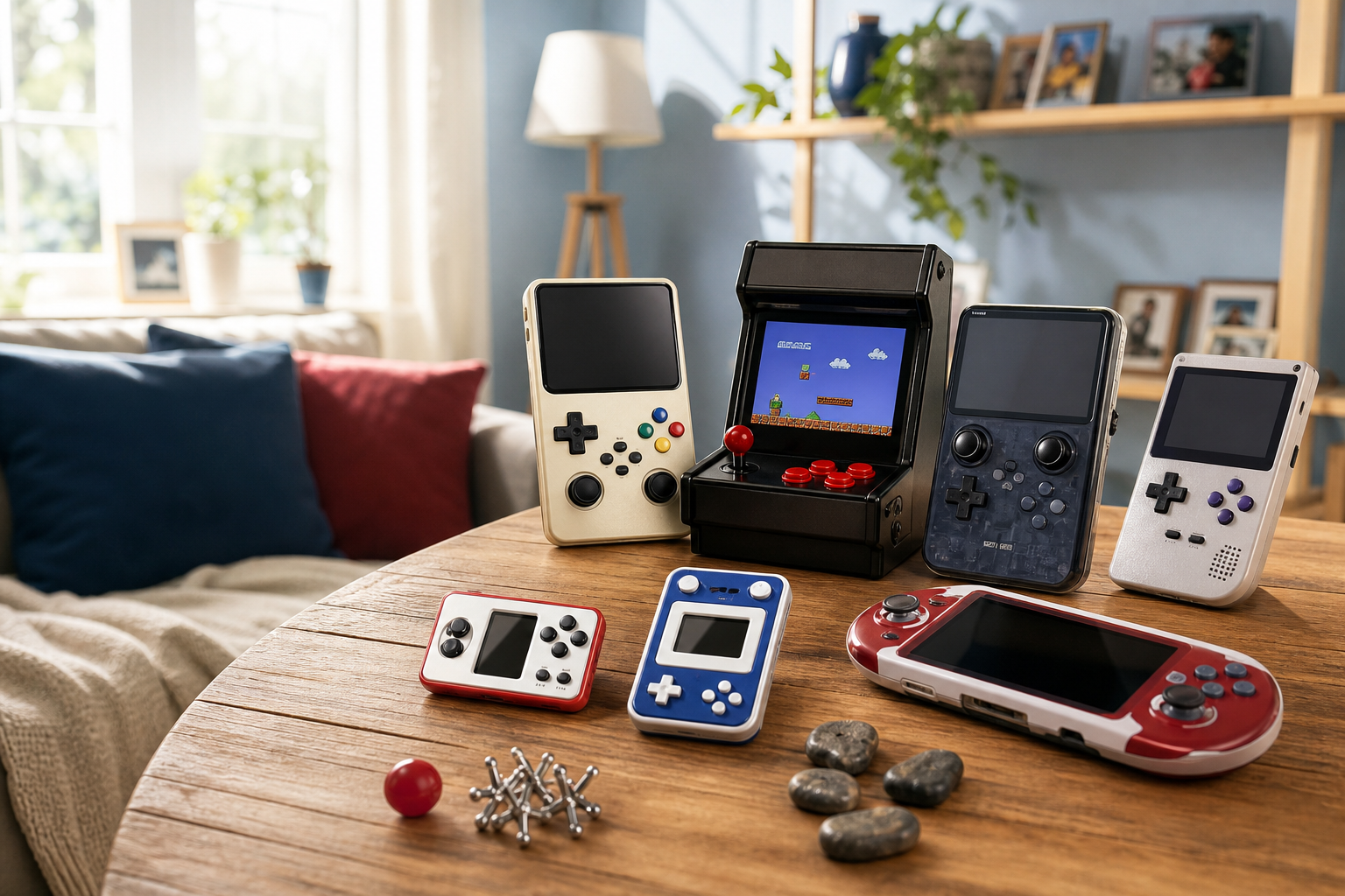 Retro handheld game consoles and classic retro games